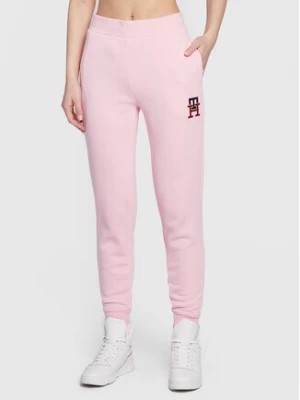 Zdjęcie produktu Tommy Hilfiger Spodnie dresowe Monogram Emb WW0WW37435 Różowy Regular Fit