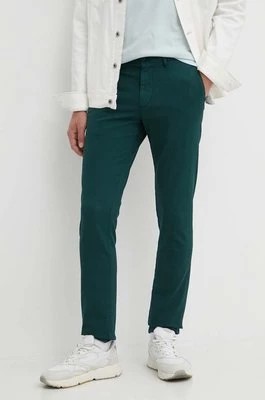 Zdjęcie produktu Tommy Hilfiger spodnie męskie kolor zielony dopasowane MW0MW33910