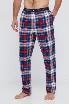Zdjęcie produktu Tommy Hilfiger spodnie piżamowe męskie kolor bordowy wzorzysta