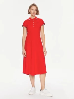 Zdjęcie produktu Tommy Hilfiger Sukienka codzienna WW0WW41269 Czerwony Regular Fit