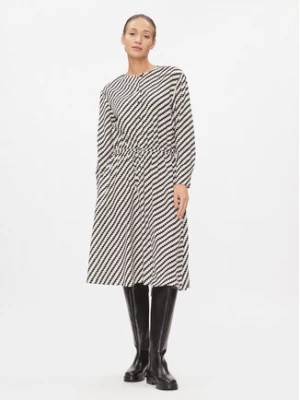 Zdjęcie produktu Tommy Hilfiger Sukienka codzienna Zigzag Waisted Midi Dress WW0WW41157 Biały Regular Fit