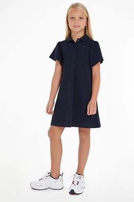 Zdjęcie produktu Tommy Hilfiger sukienka dziecięca kolor czarny mini prosta