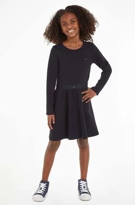 Zdjęcie produktu Tommy Hilfiger sukienka dziecięca kolor czarny mini rozkloszowana