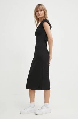 Zdjęcie produktu Tommy Hilfiger sukienka kolor czarny midi dopasowana WW0WW41273