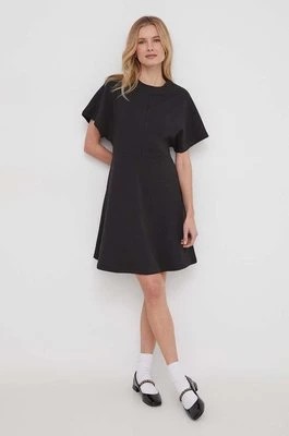 Zdjęcie produktu Tommy Hilfiger sukienka kolor czarny mini rozkloszowana WW0WW41271