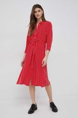 Zdjęcie produktu Tommy Hilfiger sukienka kolor czerwony mini prosta