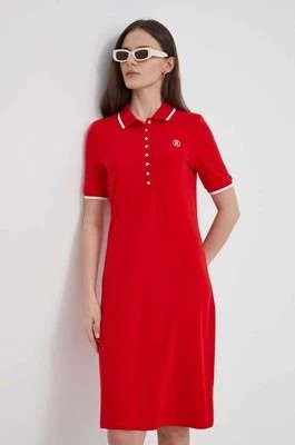 Zdjęcie produktu Tommy Hilfiger sukienka kolor czerwony mini prosta WW0WW41275