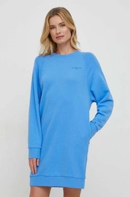 Zdjęcie produktu Tommy Hilfiger sukienka kolor niebieski mini oversize WW0WW39793