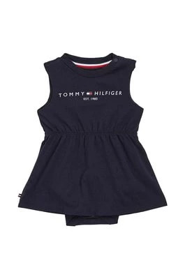 Zdjęcie produktu Tommy Hilfiger sukienka niemowlęca kolor granatowy mini rozkloszowana