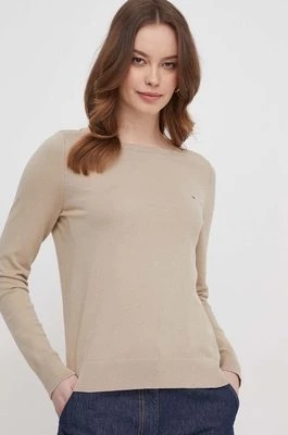 Zdjęcie produktu Tommy Hilfiger sweter damski kolor beżowy lekki WW0WW40099