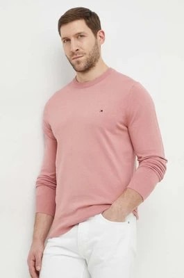 Zdjęcie produktu Tommy Hilfiger sweter męski kolor różowy lekki MW0MW21316