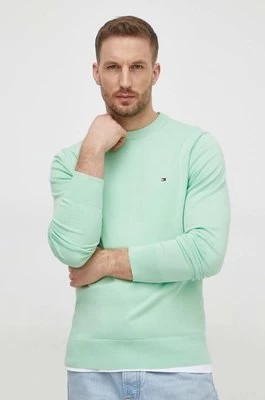 Zdjęcie produktu Tommy Hilfiger sweter męski kolor zielony lekki MW0MW21316