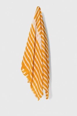 Zdjęcie produktu Tommy Hilfiger szal damski kolor pomarańczowy wzorzysty AW0AW16031