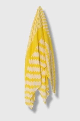 Zdjęcie produktu Tommy Hilfiger szal damski kolor żółty wzorzysty AW0AW15787