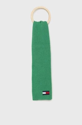 Zdjęcie produktu Tommy Hilfiger szalik dziecięcy kolor zielony gładki