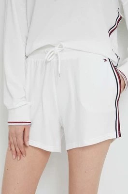 Zdjęcie produktu Tommy Hilfiger szorty damskie kolor biały z aplikacją high waist