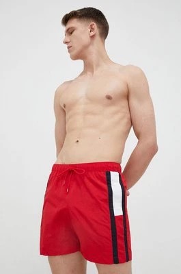 Zdjęcie produktu Tommy Hilfiger szorty kąpielowe kolor czerwony