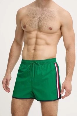 Zdjęcie produktu Tommy Hilfiger szorty kąpielowe męskie kolor zielony UM0UM03217