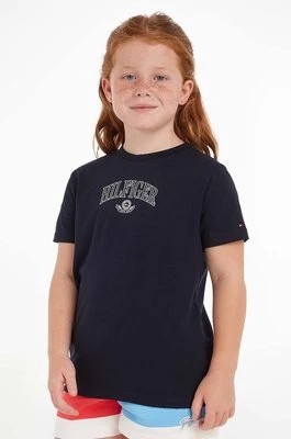 Zdjęcie produktu Tommy Hilfiger t-shirt bawełniany dziecięcy kolor czarny