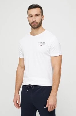 Zdjęcie produktu Tommy Hilfiger t-shirt bawełniany kolor biały z nadrukiem UM0UM02916