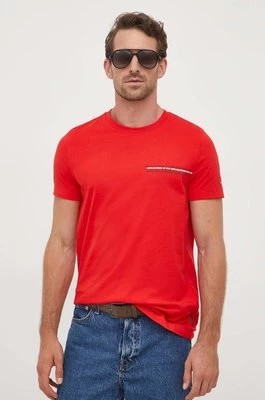 Zdjęcie produktu Tommy Hilfiger t-shirt bawełniany kolor czerwony z nadrukiem