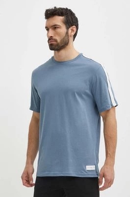 Zdjęcie produktu Tommy Hilfiger t-shirt bawełniany męski kolor niebieski gładki UM0UM03005