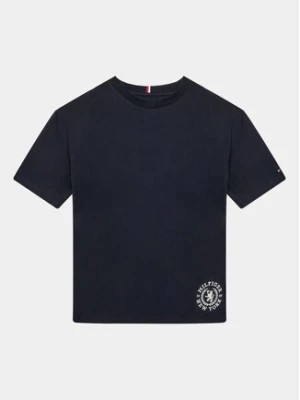 Zdjęcie produktu Tommy Hilfiger T-Shirt Crest Logo KB0KB08675 D Granatowy Regular Fit