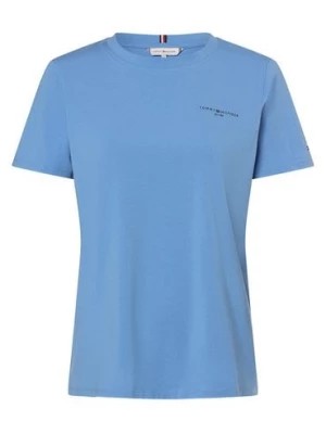 Zdjęcie produktu Tommy Hilfiger T-shirt damski Kobiety Bawełna niebieski|niebieski jednolity,