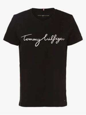 Zdjęcie produktu Tommy Hilfiger T-shirt damski Kobiety Dżersej czarny nadruk,