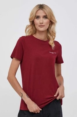 Zdjęcie produktu Tommy Hilfiger t-shirt damski kolor czerwony WW0WW37877