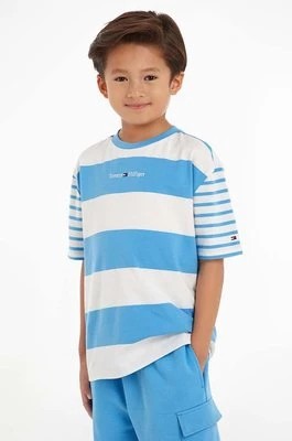 Zdjęcie produktu Tommy Hilfiger t-shirt dziecięcy kolor niebieski wzorzysty