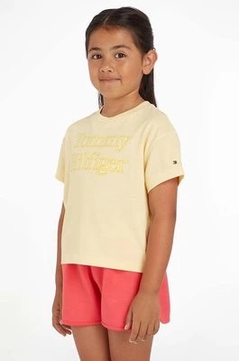 Zdjęcie produktu Tommy Hilfiger t-shirt dziecięcy kolor żółty