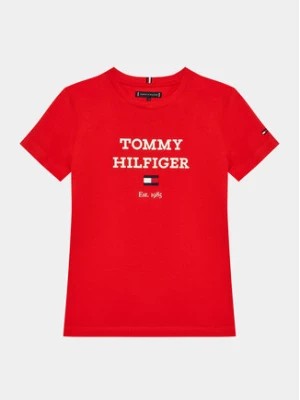 Zdjęcie produktu Tommy Hilfiger T-Shirt Logo KB0KB08671 D Czerwony Regular Fit