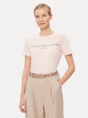 Zdjęcie produktu Tommy Hilfiger T-Shirt Logo WW0WW40276 Różowy Regular Fit