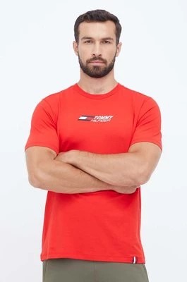 Zdjęcie produktu Tommy Hilfiger t-shirt męski kolor czerwony z nadrukiem