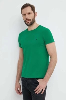 Zdjęcie produktu Tommy Hilfiger t-shirt męski kolor zielony gładki MW0MW10800