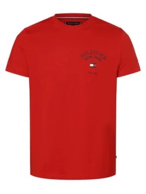 Zdjęcie produktu Tommy Hilfiger T-shirt męski Mężczyźni Bawełna czerwony nadruk,