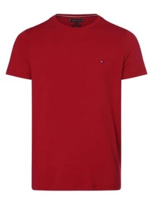 Zdjęcie produktu Tommy Hilfiger T-shirt męski Mężczyźni Dżersej czerwony jednolity,