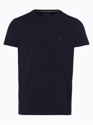 Zdjęcie produktu Tommy Hilfiger T-shirt męski Mężczyźni Dżersej niebieski jednolity,