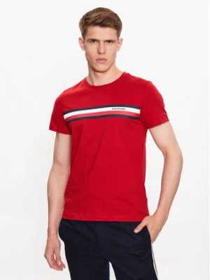 Zdjęcie produktu Tommy Hilfiger T-Shirt Monotype Chest Stripe MW0MW32119 Czerwony Slim Fit