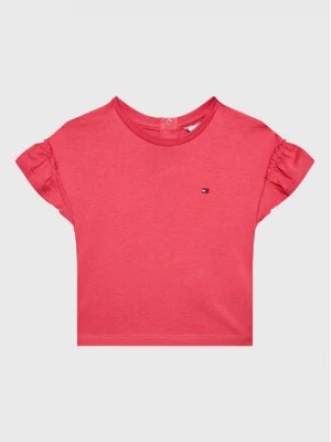 Zdjęcie produktu Tommy Hilfiger T-Shirt Ruffle KG0KG07101 M Różowy Regular Fit
