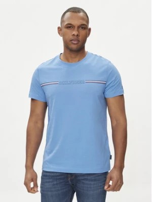 Zdjęcie produktu Tommy Hilfiger T-Shirt Stripe Chest MW0MW34428 Niebieski Regular Fit