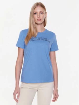 Zdjęcie produktu Tommy Hilfiger T-Shirt Tonal WW0WW37562 Niebieski Regular Fit