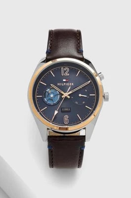 Zdjęcie produktu Tommy Hilfiger zegarek męski kolor brązowy