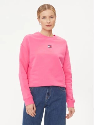 Zdjęcie produktu Tommy Jeans Bluza Badge DW0DW17325 Różowy Boxy Fit