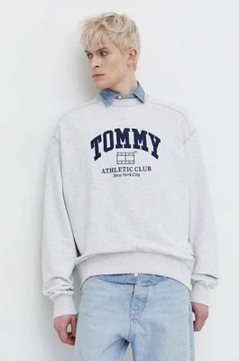 Zdjęcie produktu Tommy Jeans bluza bawełniana męska kolor szary melanżowa DM0DM18635