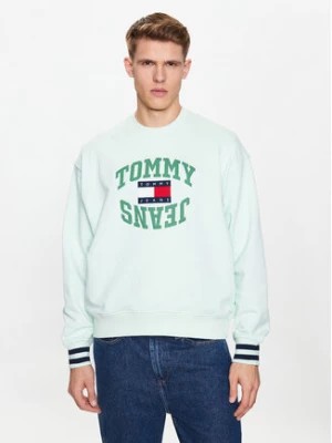 Zdjęcie produktu Tommy Jeans Bluza Boxy Arched Logo DM0DM16375 Zielony Boxy Fit
