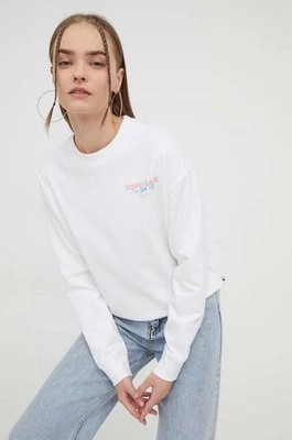 Zdjęcie produktu Tommy Jeans bluza damska kolor biały z nadrukiem DW0DW17336