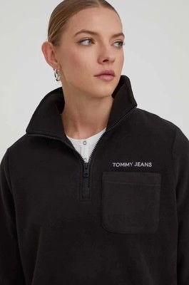 Zdjęcie produktu Tommy Jeans bluza damska kolor czarny z aplikacją DW0DW17330