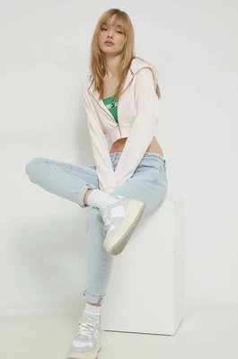 Zdjęcie produktu Tommy Jeans bluza damska kolor różowy z kapturem gładka